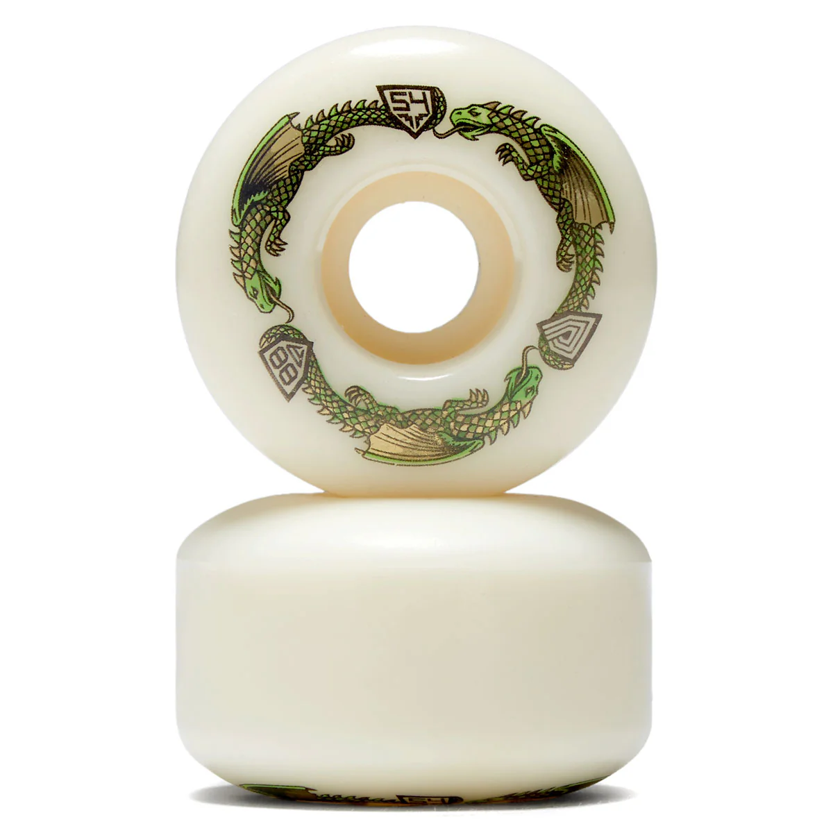 Powell-Peralta Dragon Formula 88a V4 Skateboard Wheels - Off White - 54mm - Image 2