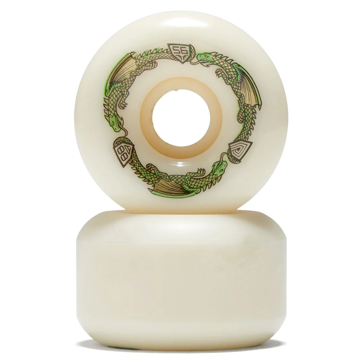 Powell-Peralta Dragon Formula 88a V6 Skateboard Wheels - Off White - 56mm - Image 2