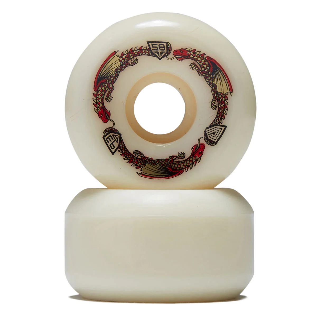 Powell-Peralta Dragon Formula 93a RB2 Skateboard Wheels - Off White - 58mm - Image 2