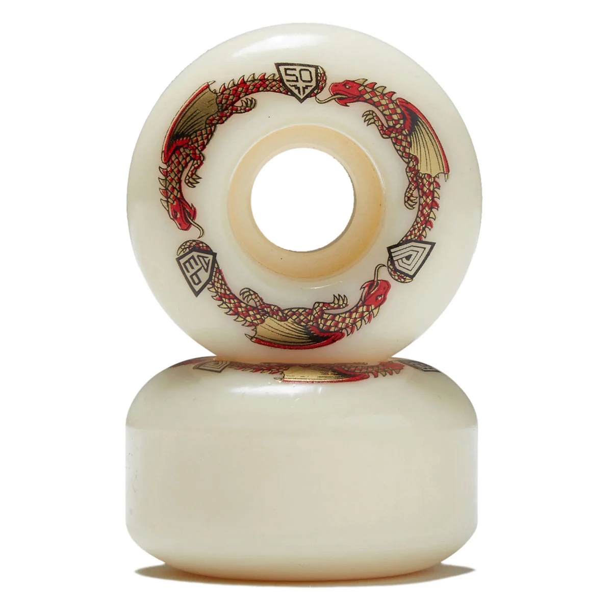 Powell-Peralta Dragon Formula 93a V1 Skateboard Wheels - Off White - 50mm - Image 2