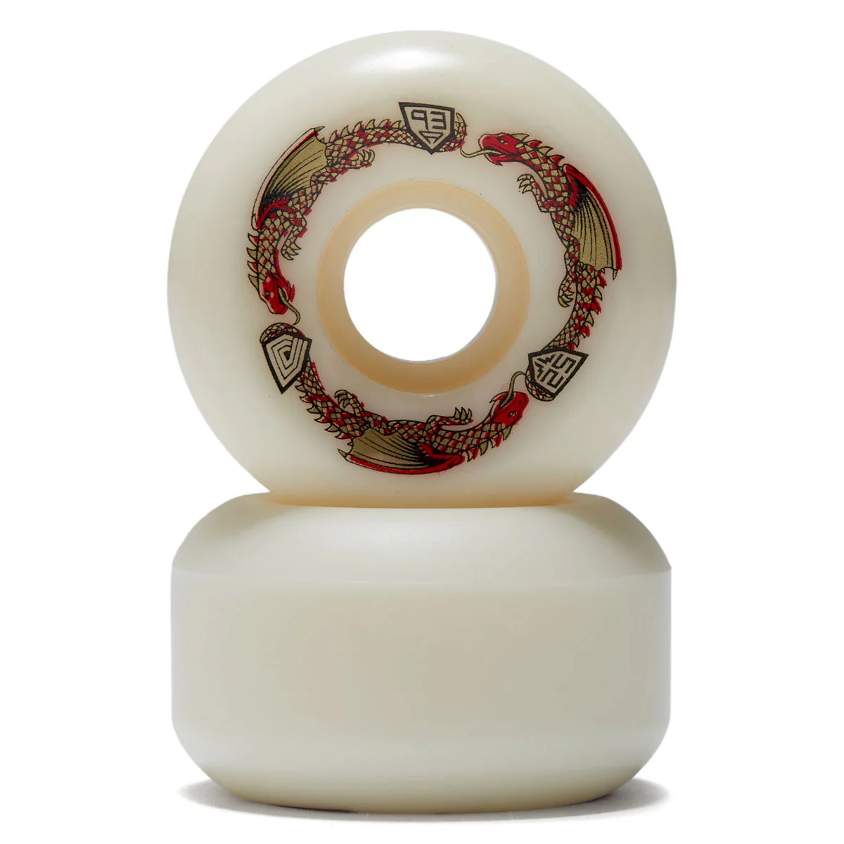 Powell-Peralta Dragon Formula 93a V5 Skateboard Wheels - Off White II - 52mm - Image 2