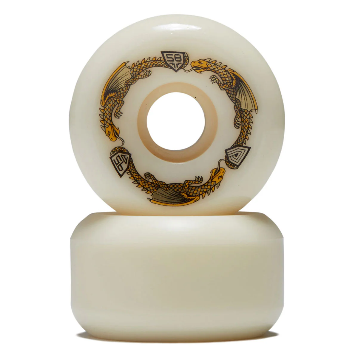Powell-Peralta Dragon Formula 95a RB2 Skateboard Wheels - Off White - 58mm - Image 2
