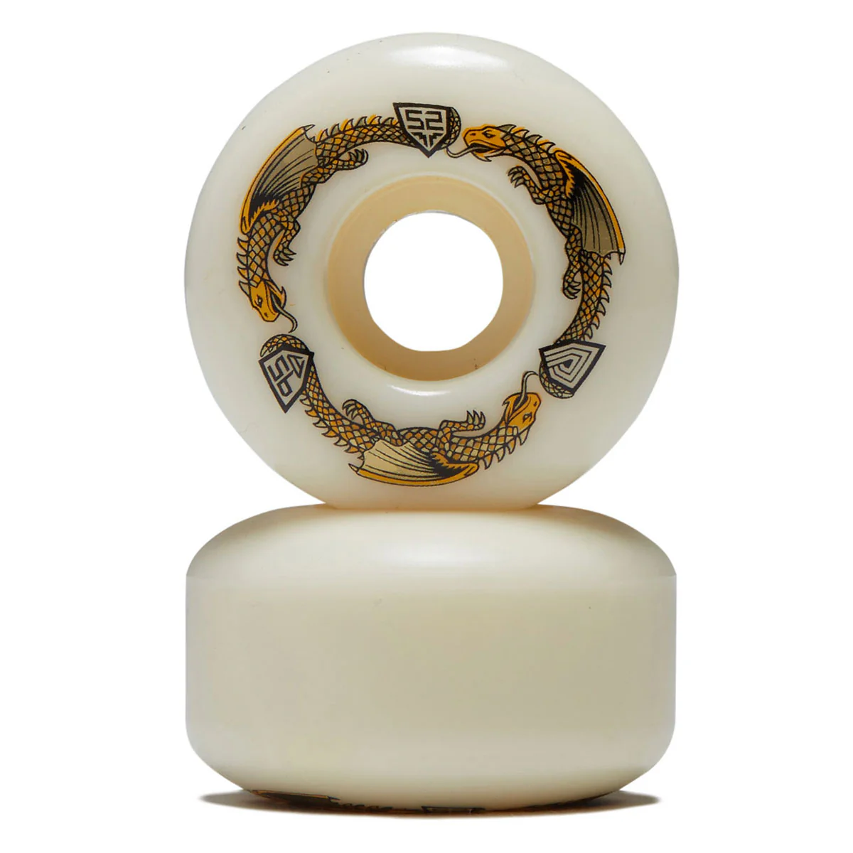 Powell-Peralta Dragon Formula 95a V1 Skateboard Wheels - Off White - 52mm - Image 2