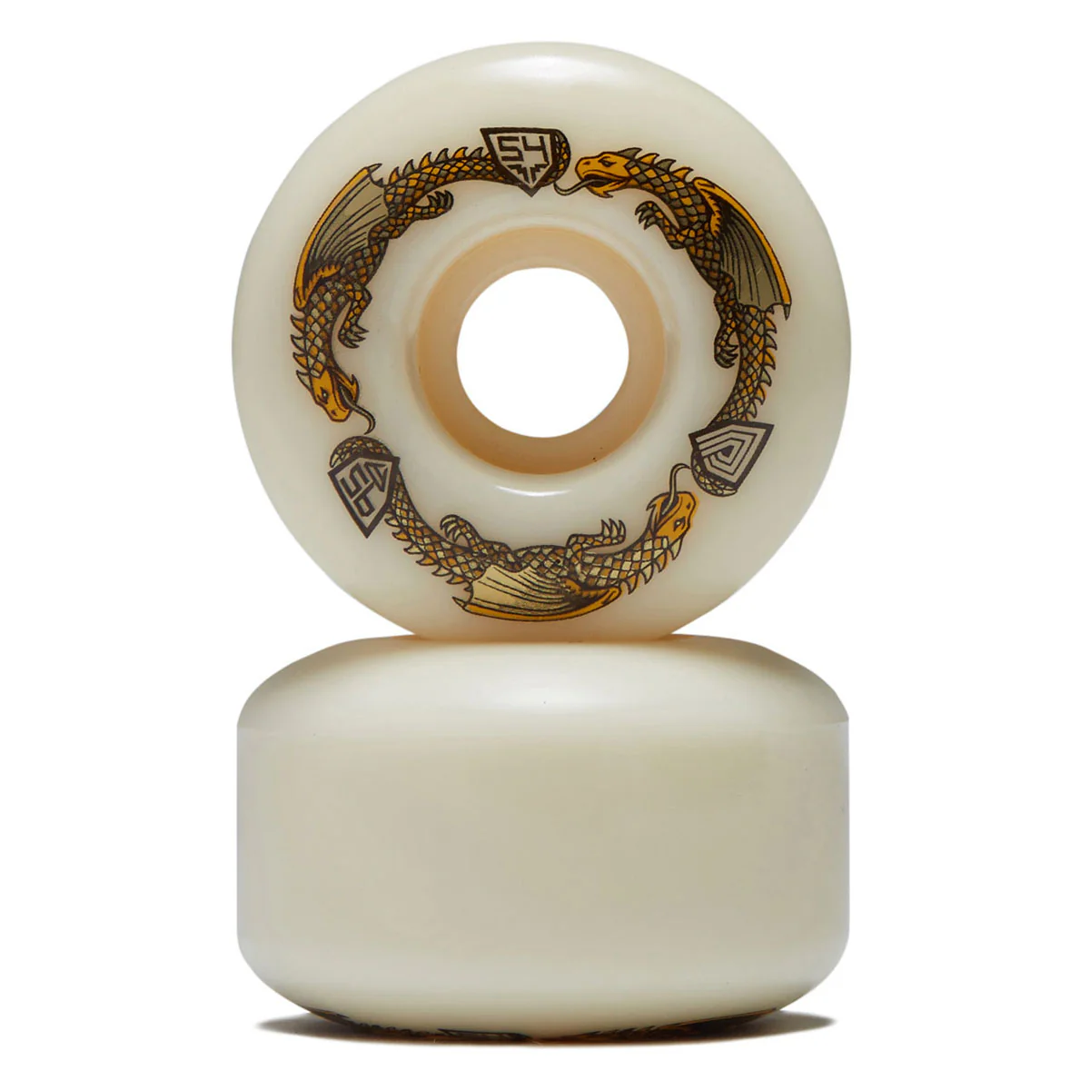 Powell-Peralta Dragon Formula 95a V4 Skateboard Wheels - Off White - 54mm - Image 2