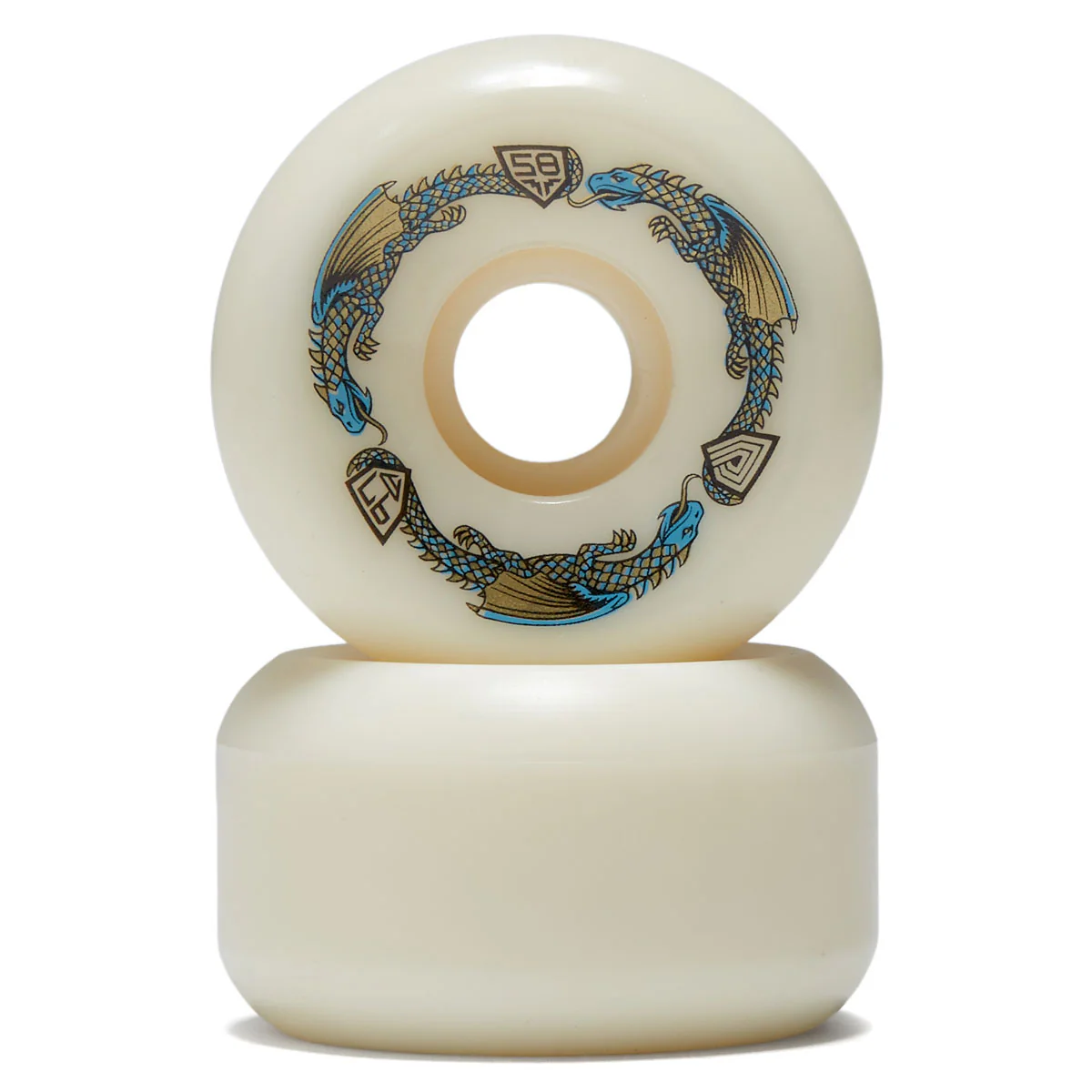 Powell-Peralta Dragon Formula 97a RB2 Skateboard Wheels - Off White - 58mm - Image 2