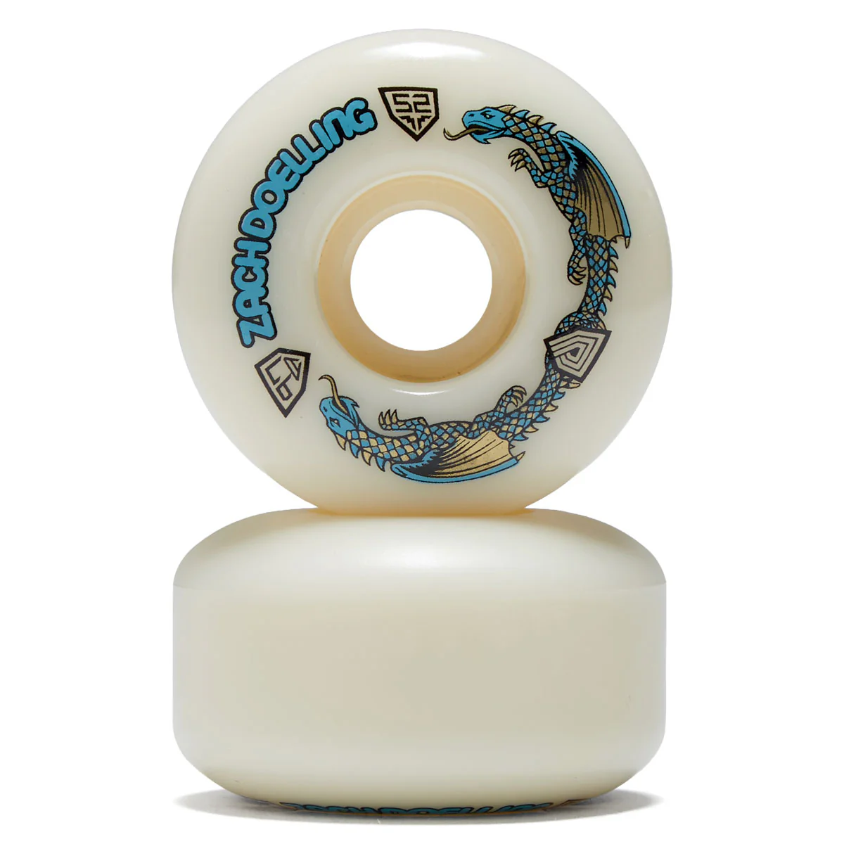 Powell-Peralta Dragon Formula Dach Doelliing 97a A1 Skateboard Wheels - Off White - 52mm - Image 2