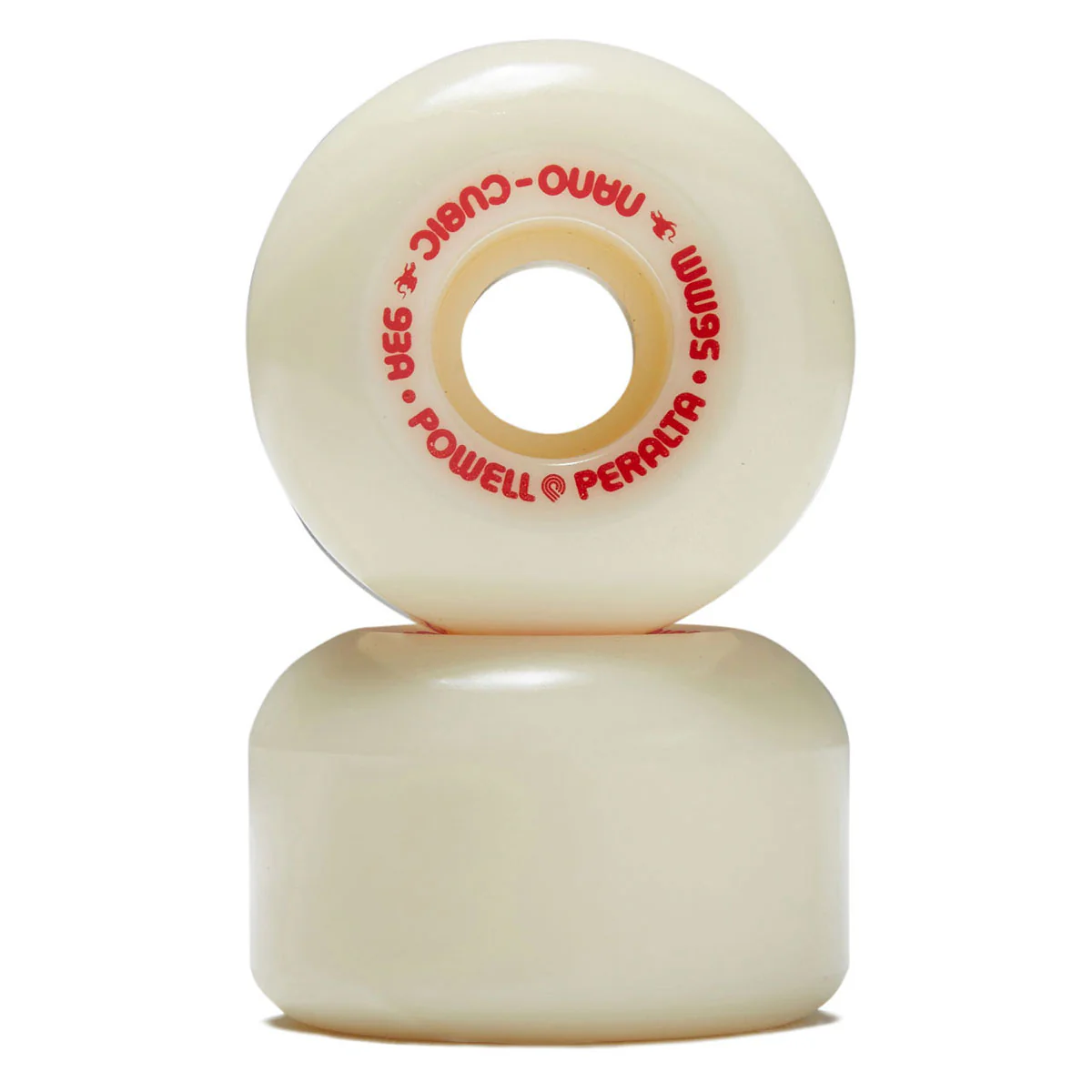 Powell-Peralta Dragon Formula Nano Cubic 93a Skateboard Wheels - Off White - 56mm - Image 2