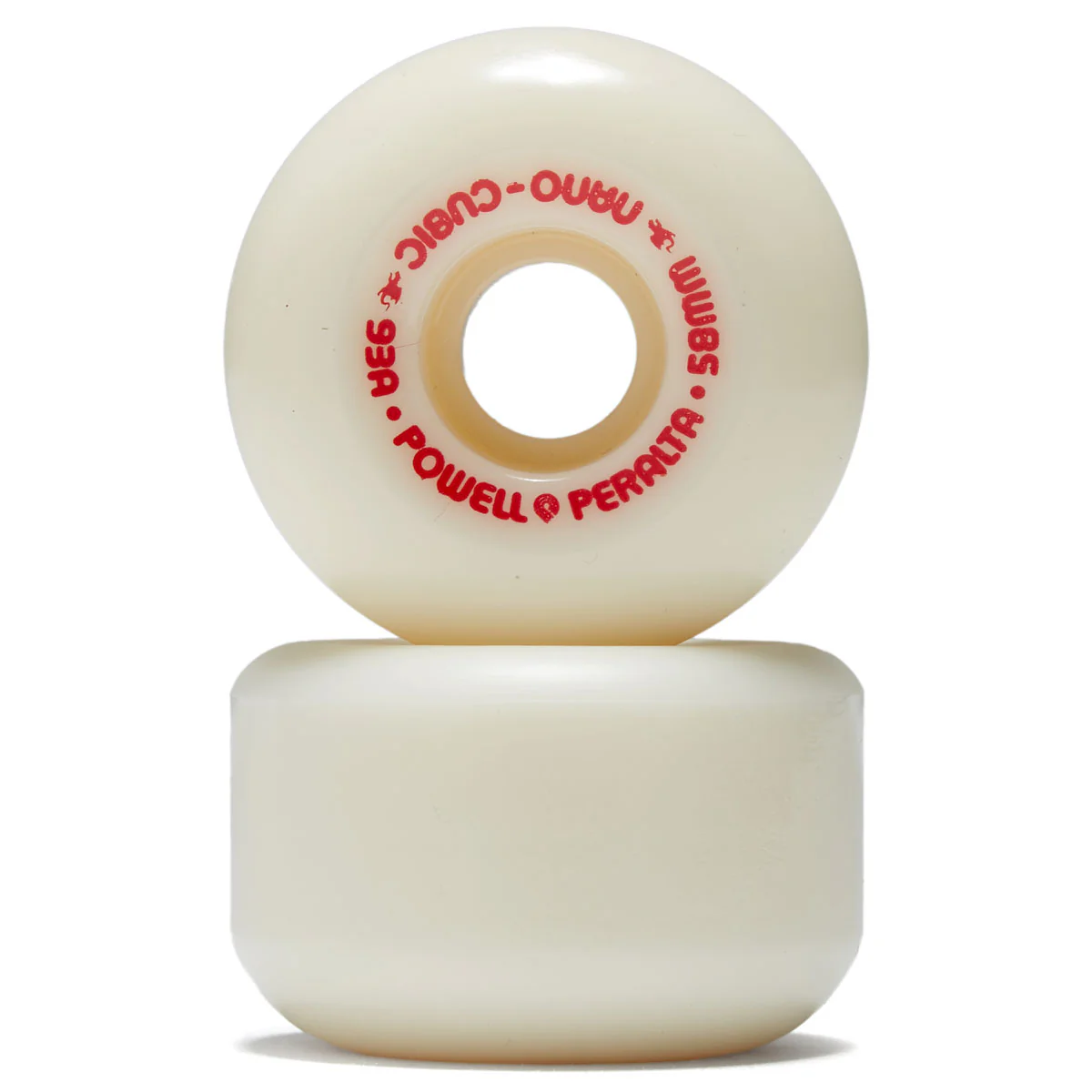 Powell-Peralta Dragon Formula Nano Cubic 93a Skateboard Wheels - Off White - 58mm - Image 2