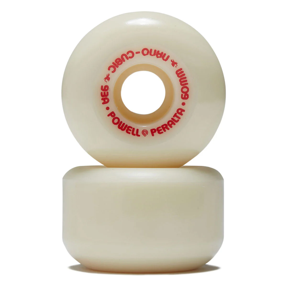 Powell-Peralta Dragon Formula Nano Cubic 93a Skateboard Wheels - Off White - 60mm - Image 2