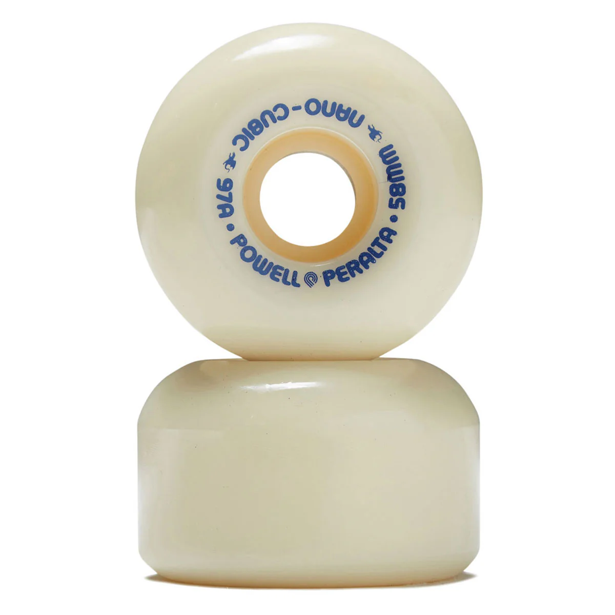 Powell-Peralta Dragon Formula Nano Cubic 97a Skateboard Wheels - Off White - 58mm - Image 2