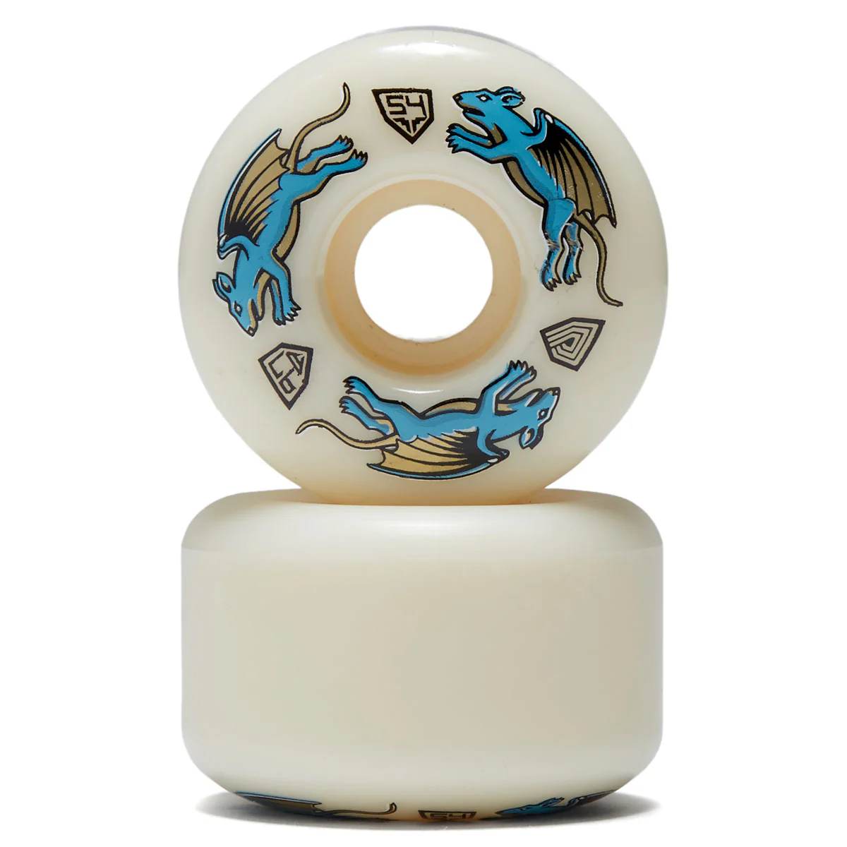 Powell-Peralta Dragon Formula Nano Rat 97a AV4 Skateboard Wheels - Off White - 54mm - Image 2