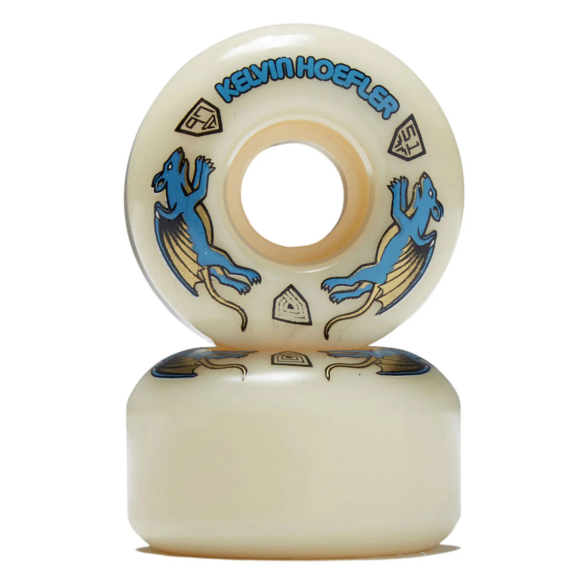 Powell-Peralta Dragon Formula Nano Rat Kelvin Hoefler 97a AV1 Skateboard Wheels - Off White - 51mm - Image 2