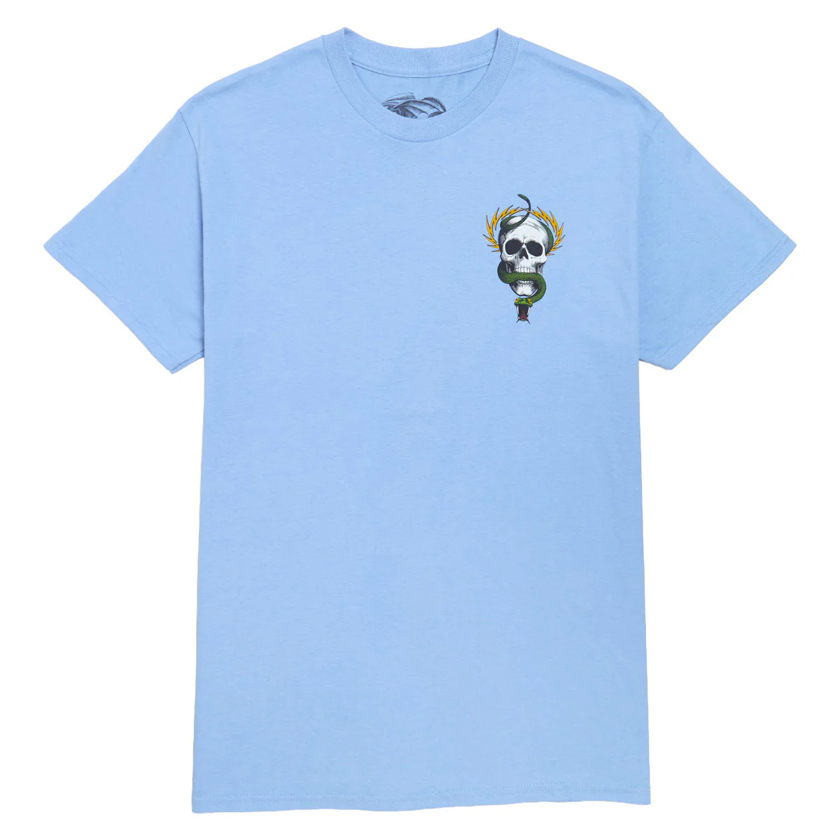 Powell-Peralta McGill Skull And Snake T-Shirt - Carolina Blue - Image 2