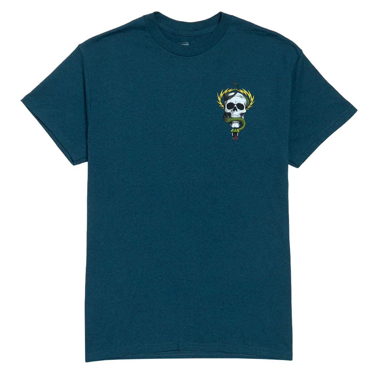 Powell-Peralta McGill Skull And Snake T-Shirt - Midnight Teal - Image 2