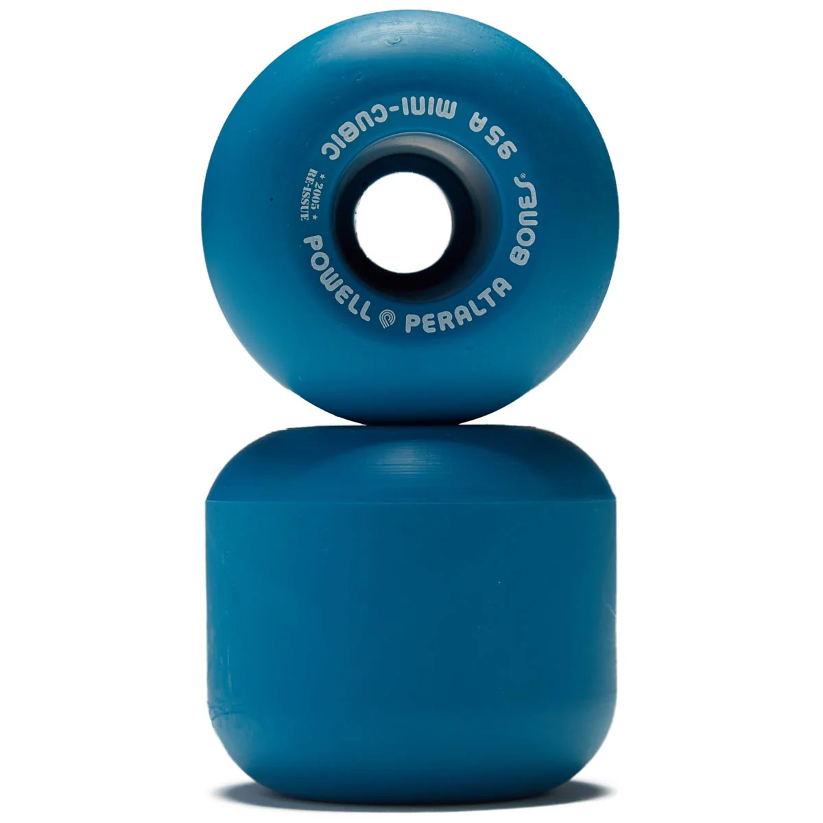 Powell-Peralta Mini Cubics 95A Skateboard Wheels - Blue - 64mm - Image 2