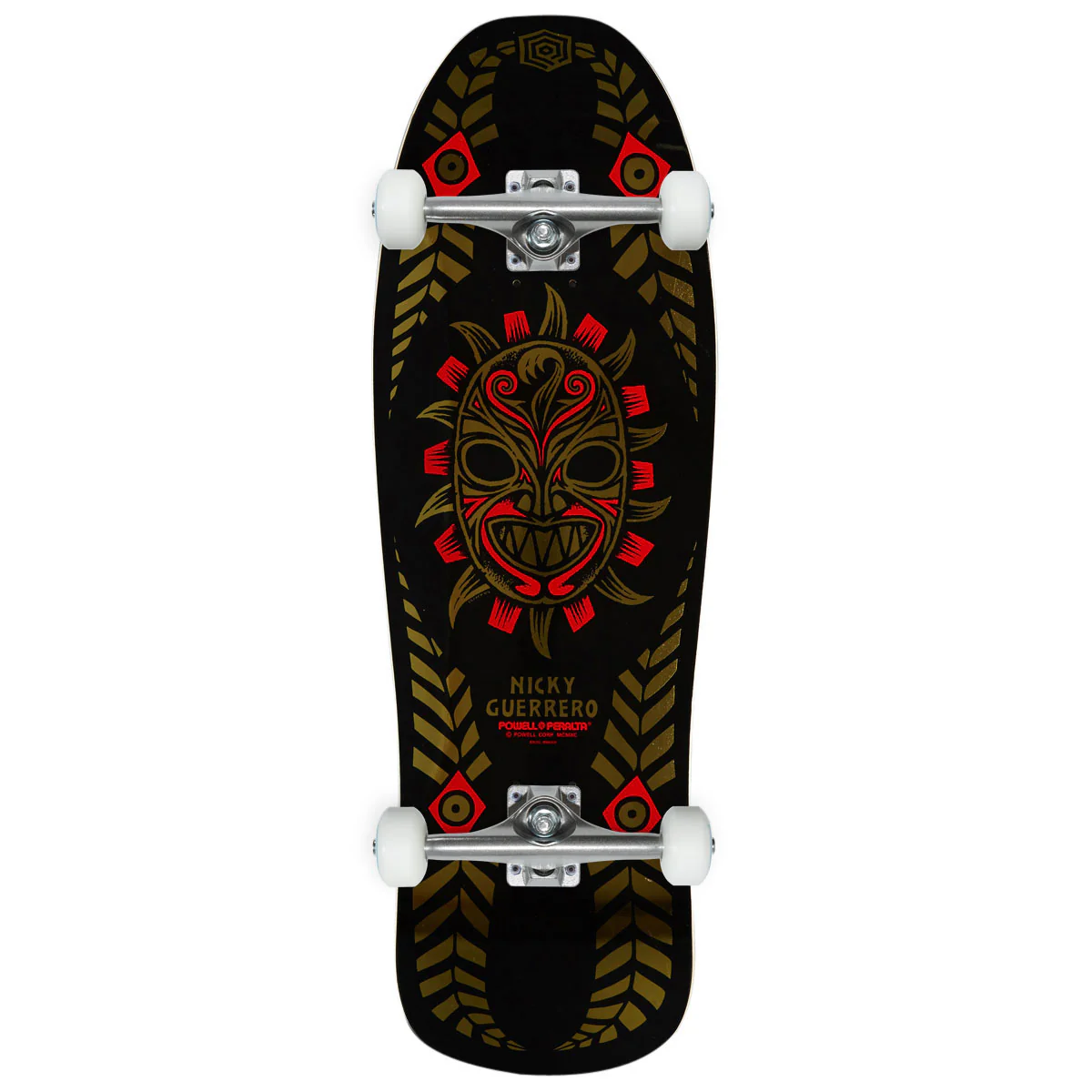 Powell-Peralta Nicky Guerrero Mask 07 Reissue Skateboard Complete - Black/Gold Foil - 10.00"