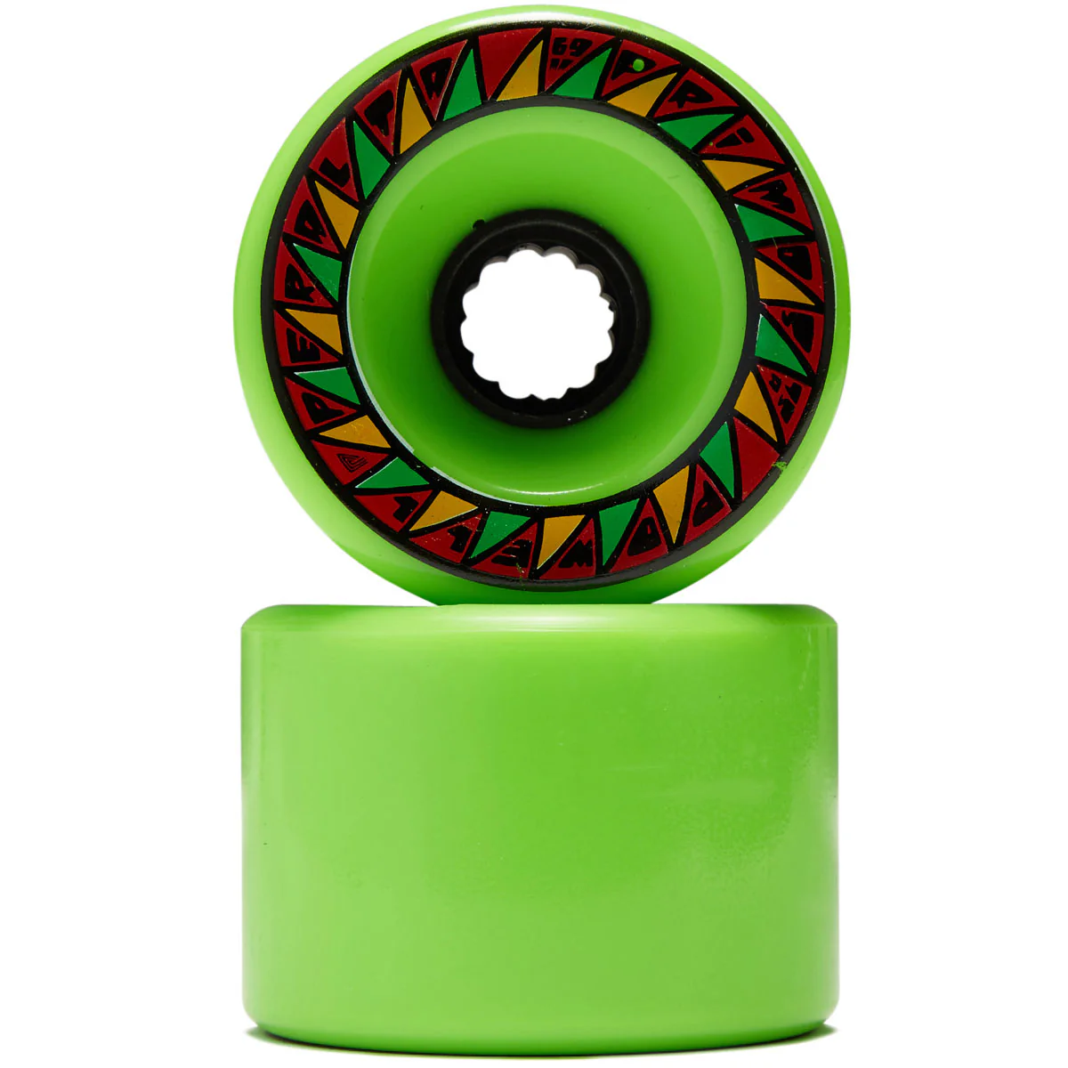 Powell-Peralta Primo 75a Longboard Wheels - Green - 69mm - Image 2