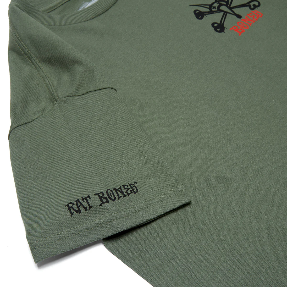 Powell-Peralta Rat Bones T-Shirt - Military Green II - Image 3