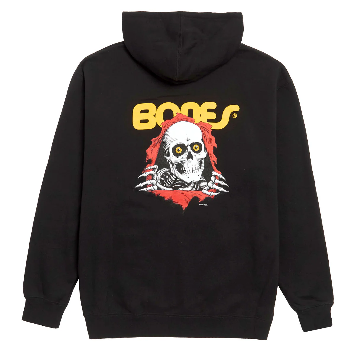 Bones Ripper Medium Weight Hoodie - Black - Image 2