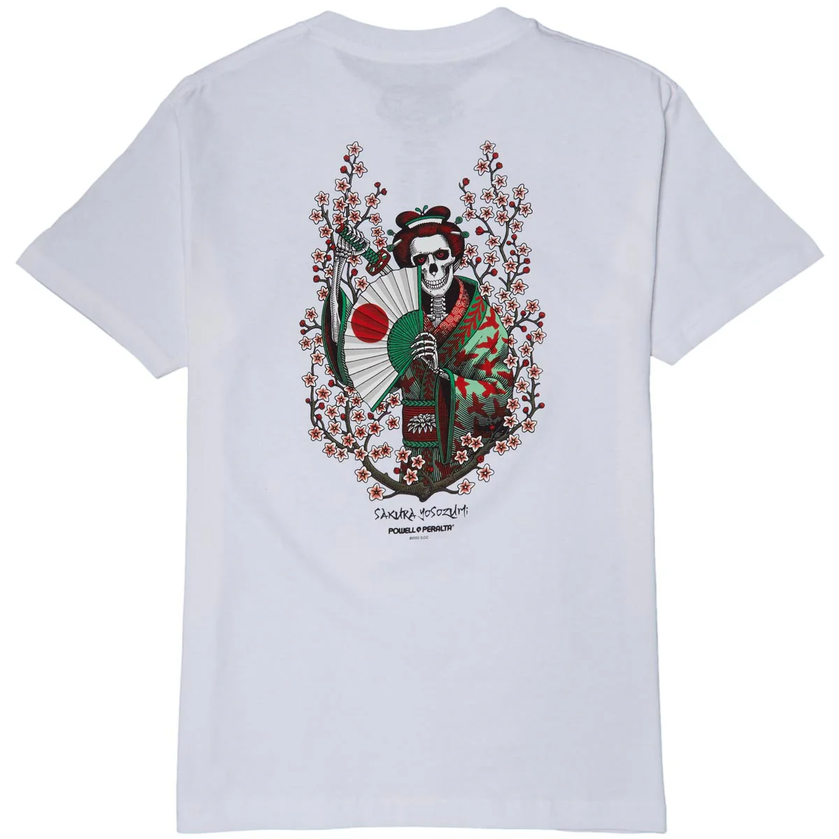Powell-Peralta Sakura Yosozumi T-Shirt - White - Image 3
