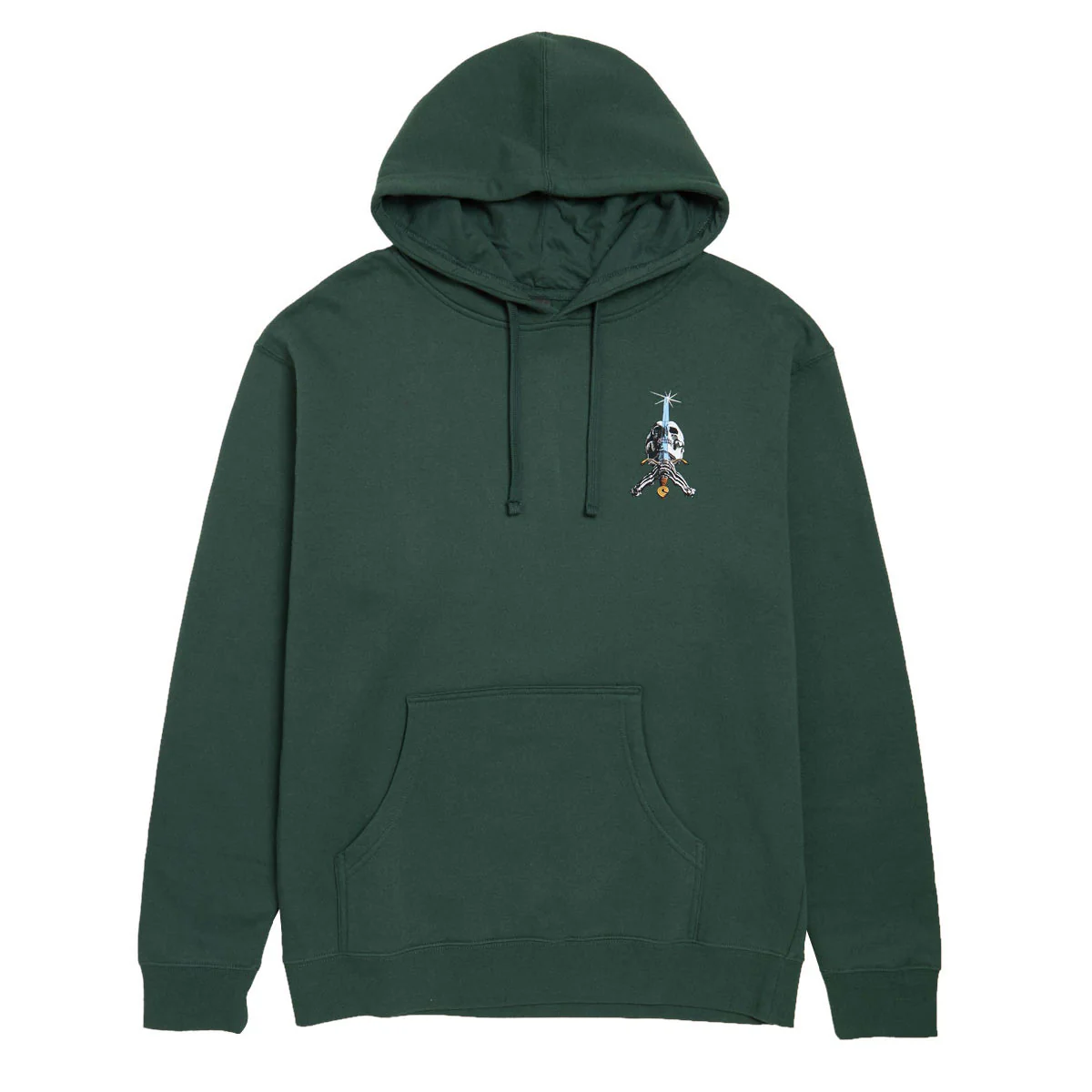 Powell-Peralta Skull And Sword Hoodie - Alpine Green - Image 2