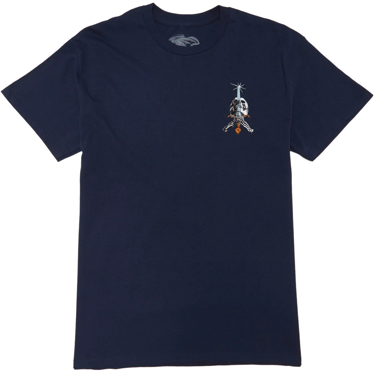 Powell-Peralta Skull And Sword T-Shirt - Navy - Image 2