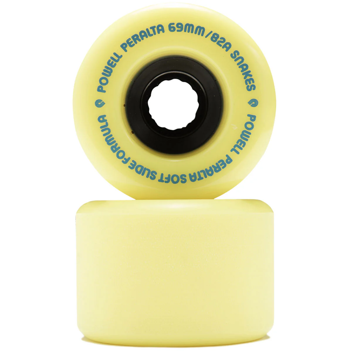 Powell-Peralta Snakes 82A Longboard Wheels - Yellow - 69mm - Image 2