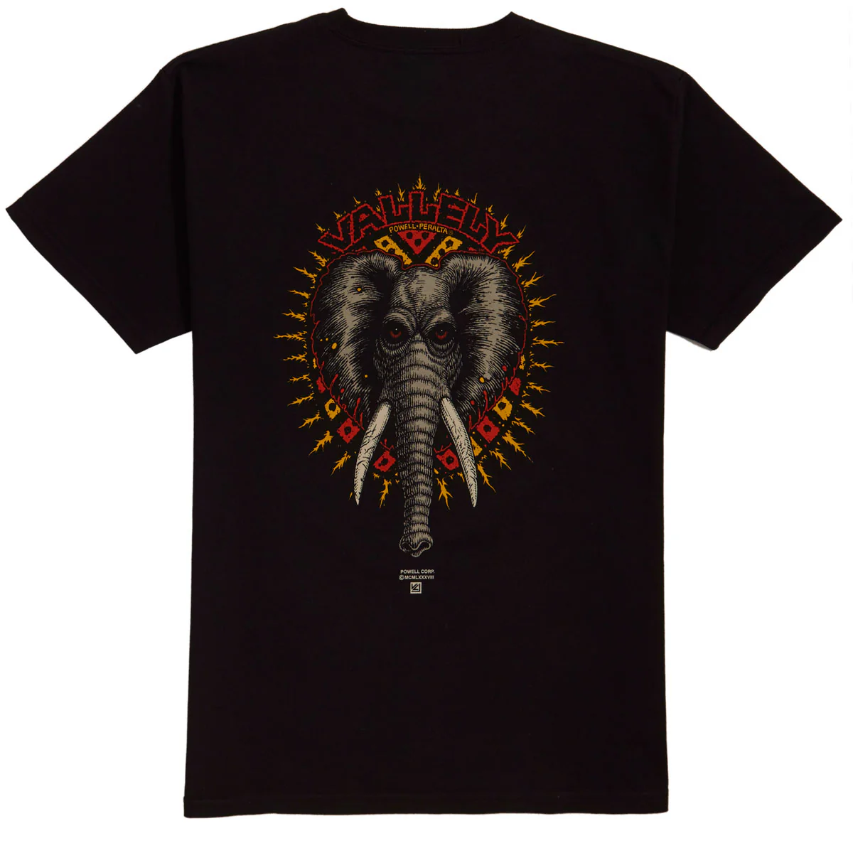 Powell-Peralta Vallely Elephant T-Shirt - Black - Image 2