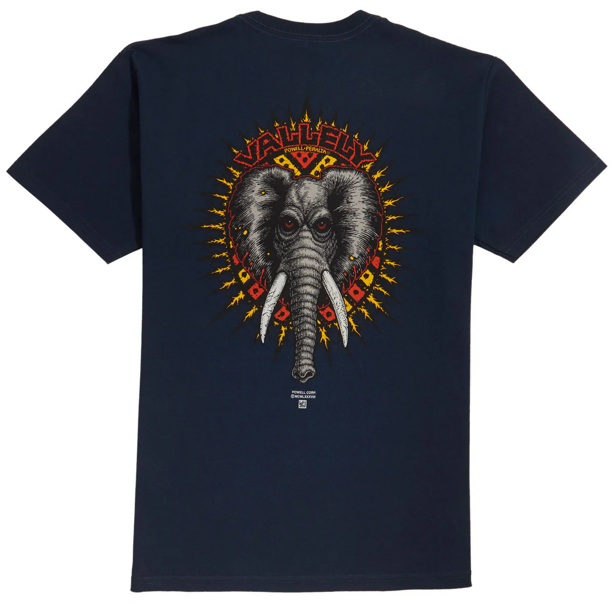 Powell-Peralta Vallely Elephant T-Shirt - Navy - Image 2