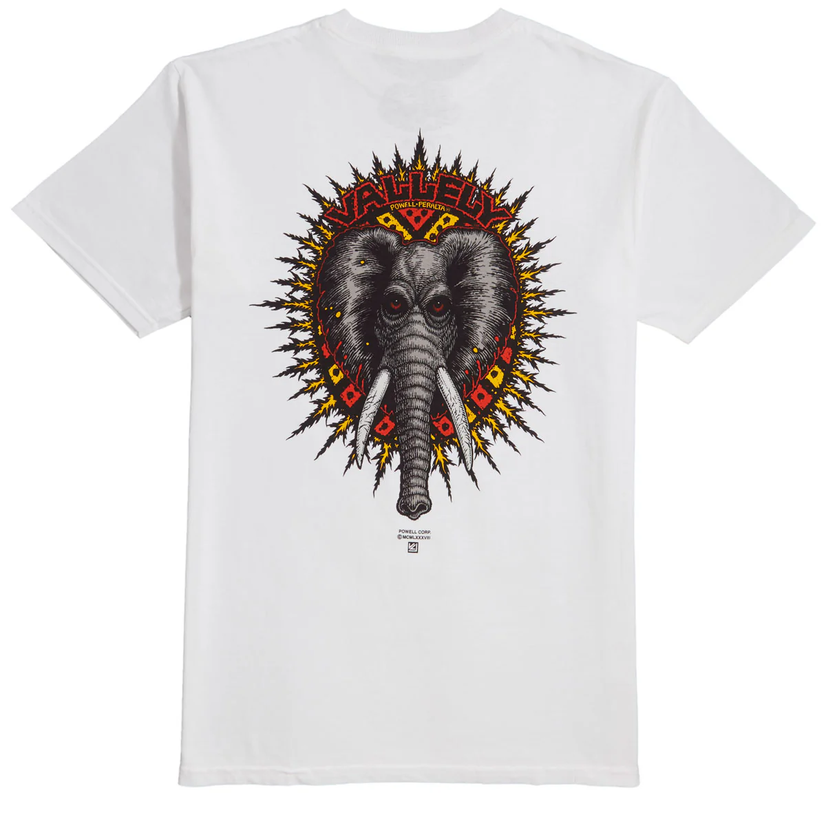 Powell-Peralta Vallely Elephant T-Shirt - White - Image 2