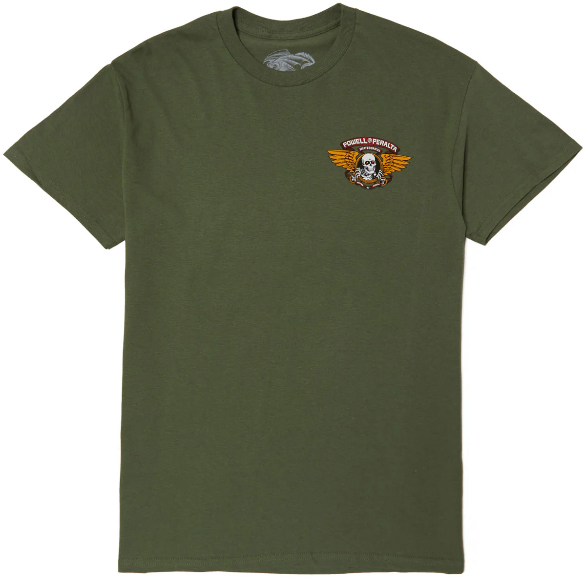 Powell-Peralta Winged Ripper T-Shirt - Military Green 2 - Image 2