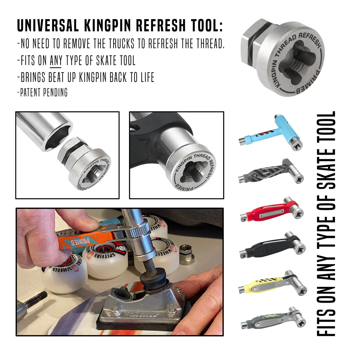 PRIME8 Kingpin Thread Refresh - Polished - Image 3