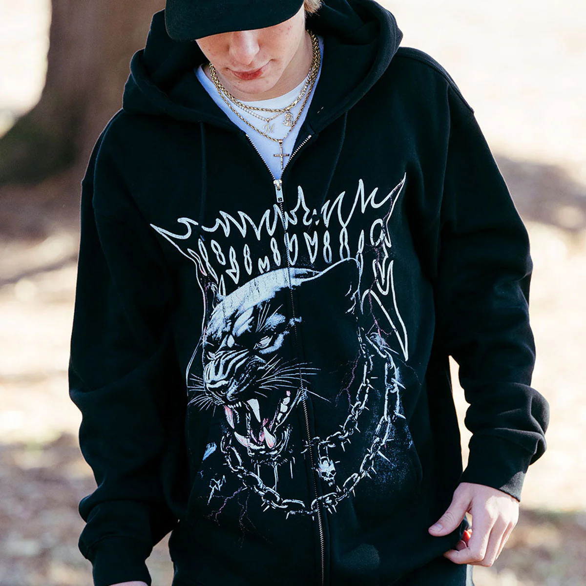 Primitive Abyss Zip Hoodie - Black - Image 2
