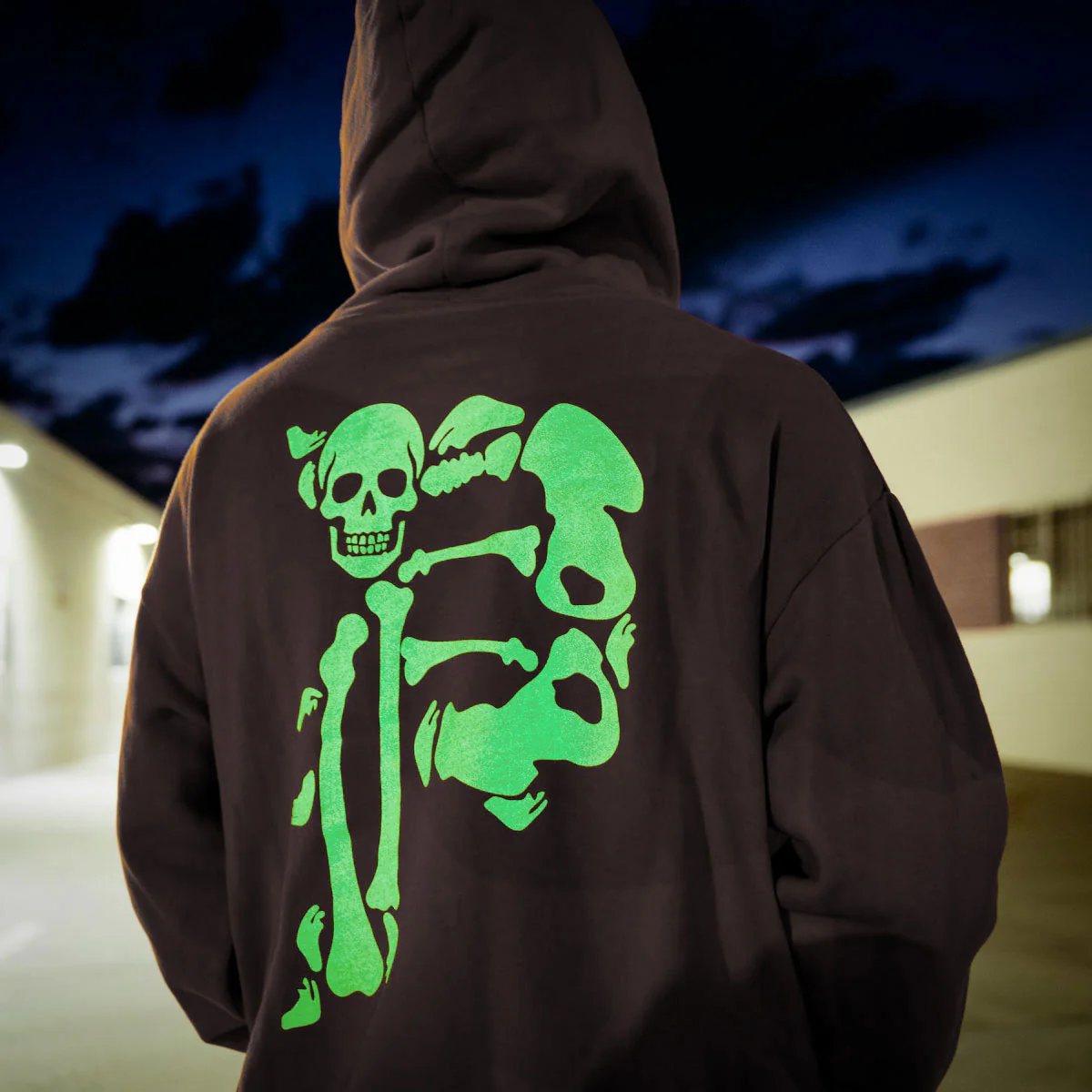 Primitive Dirty P Bones Hoodie - Black - Image 3