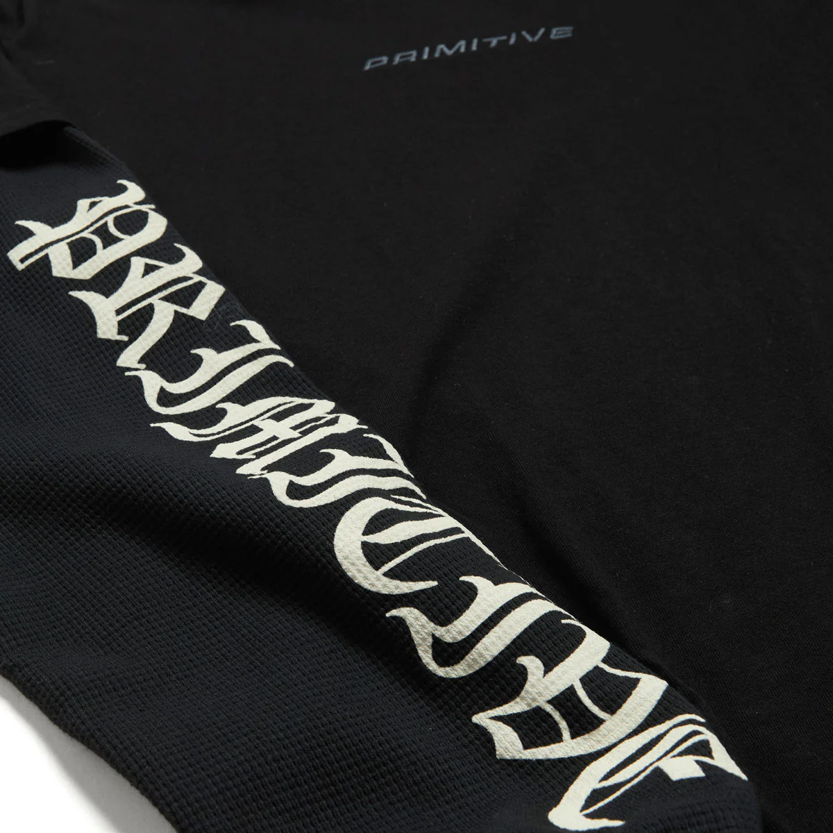 Primitive Euro Slant Two-Fer Long Sleeve Thermal Shirt - Black - Image 3