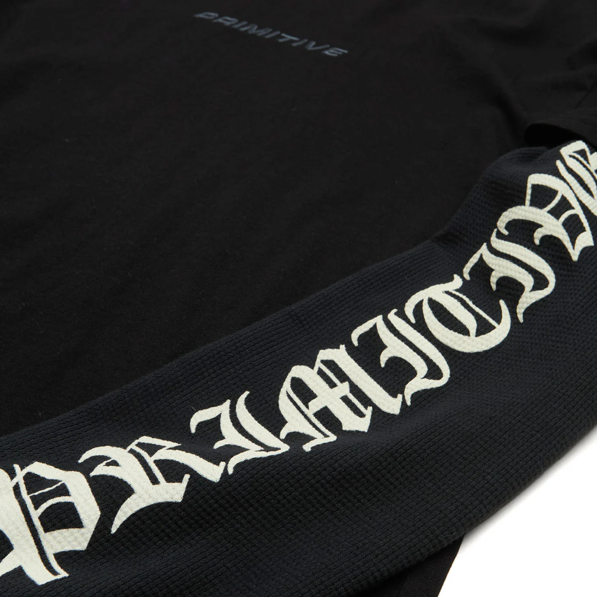 Primitive Euro Slant Two-Fer Long Sleeve Thermal Shirt - Black - Image 4