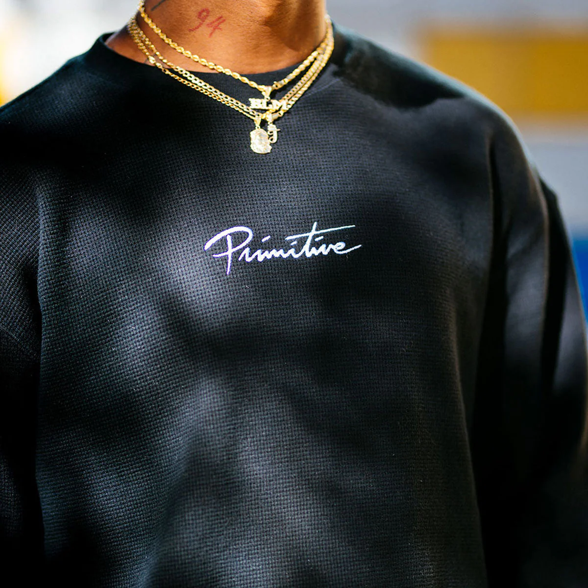 Primitive Nuevo Long Sleeve Thermal Shirt - Black - Image 2