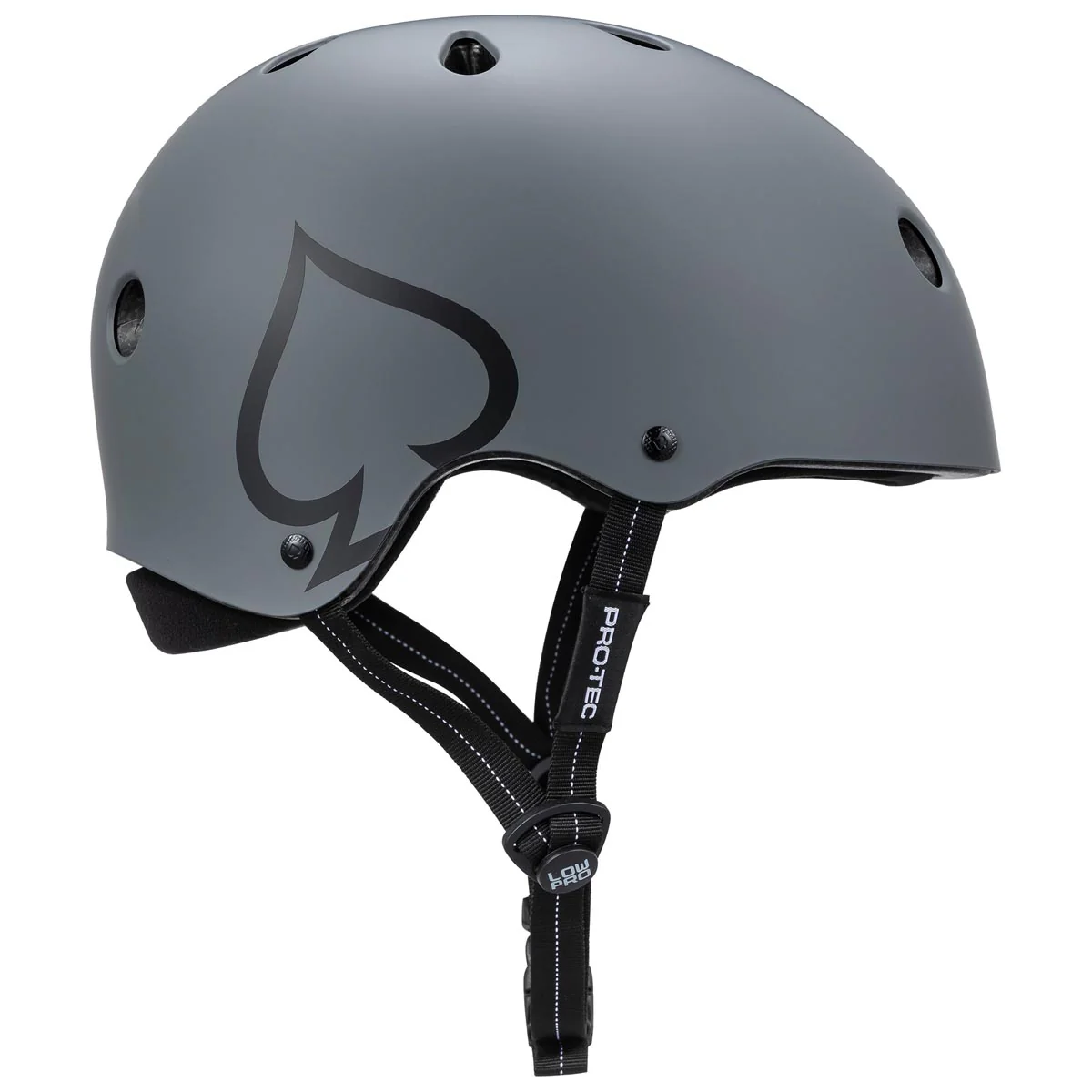 Pro-Tec Low Pro Helmet - Matte Grey - Image 2