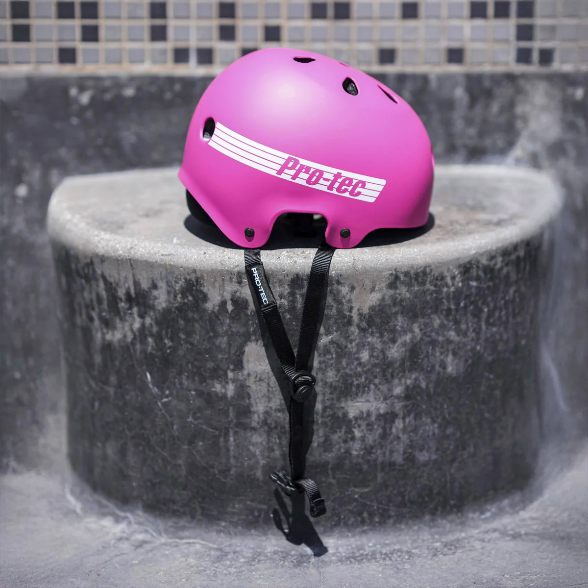 Pro-Tec Old School Low Pro Asia Fit Helmet - Pink Matte - Image 5