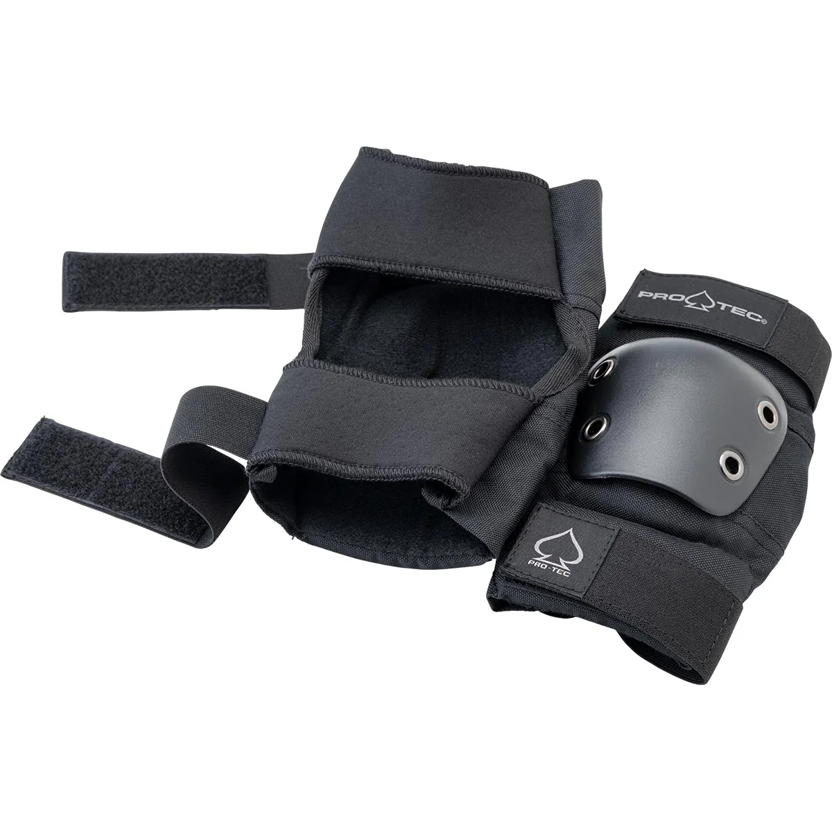 Pro-Tec Street Adult 3 Pack Open Back Set of Pads - Black - Image 3