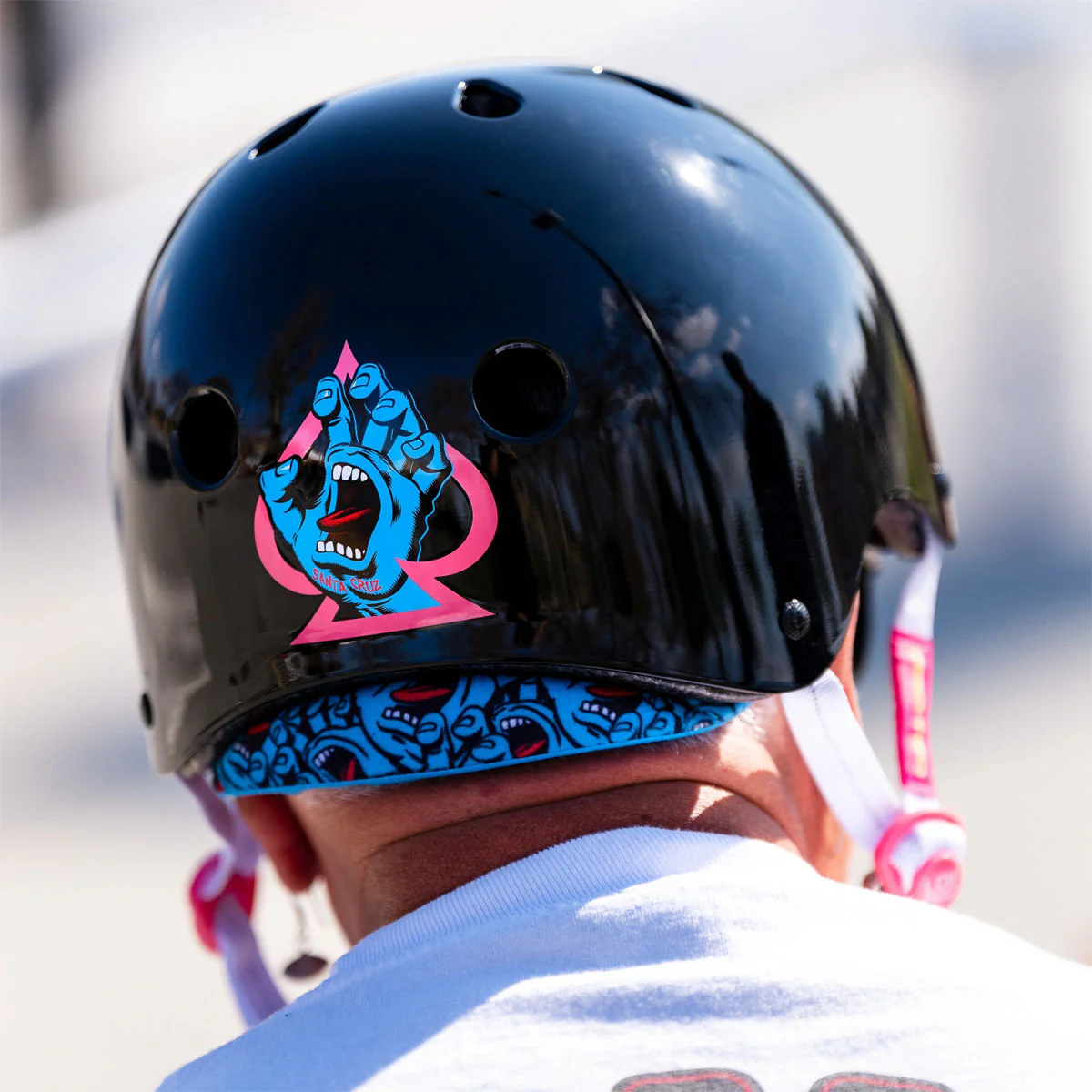 Pro-Tec x Santa Cruz Signature Edition Low Pro Helmet - Black Gloss - Image 4