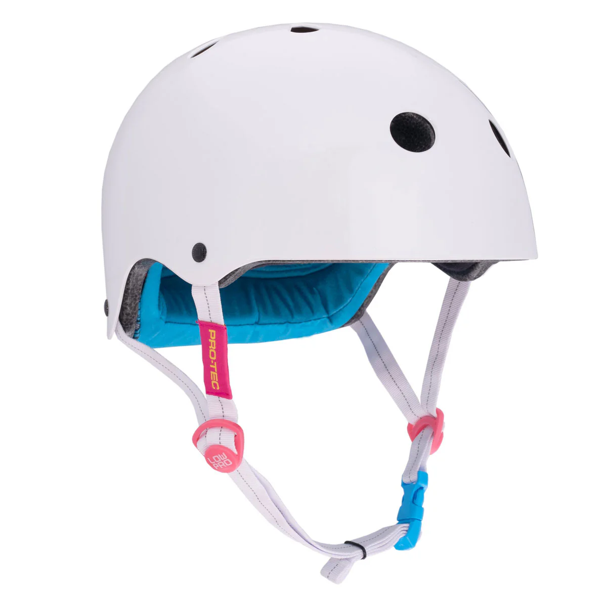 Pro-Tec x Santa Cruz Signature Edition Low Pro Helmet - White Gloss - Image 3