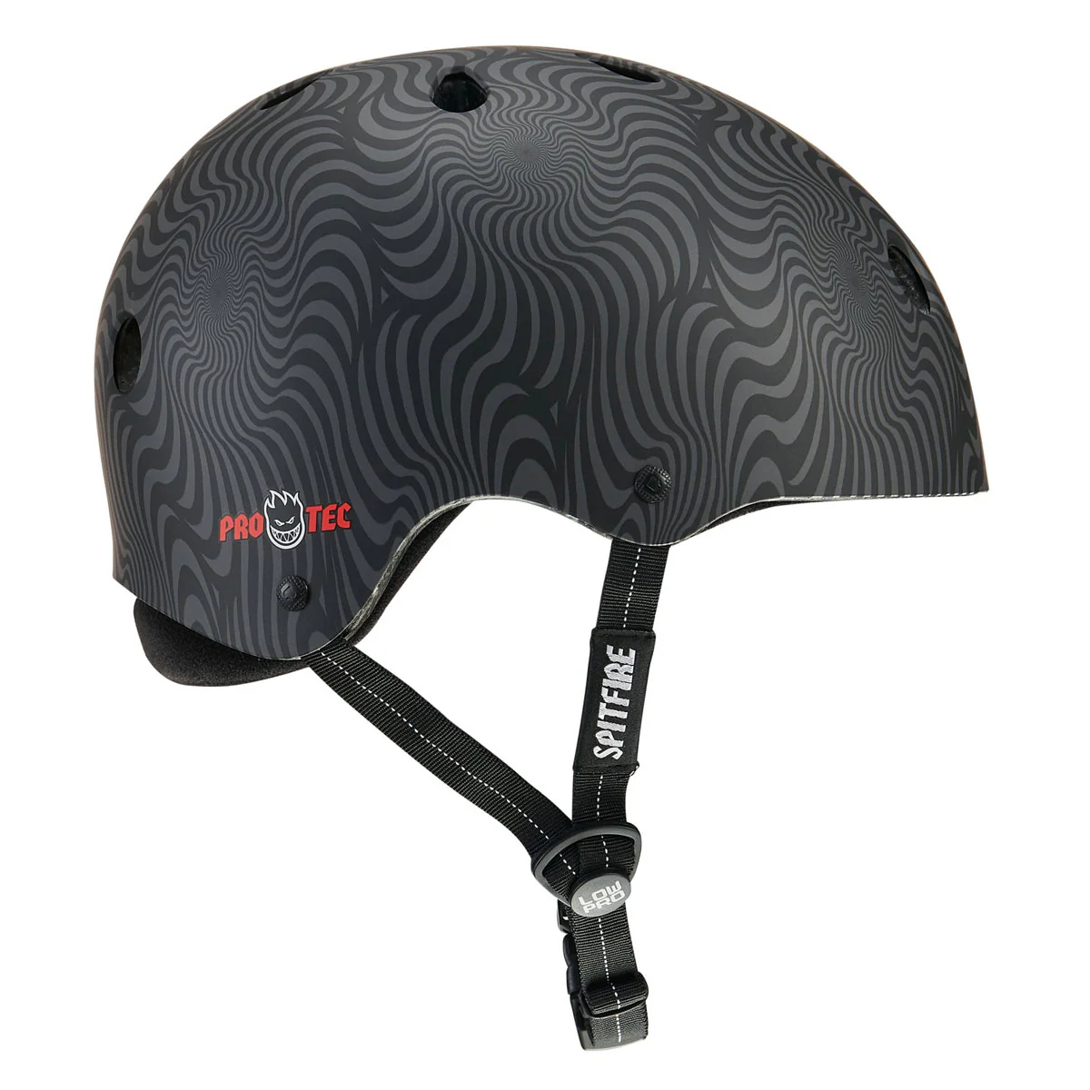 Pro-Tec x Spitfire Low Pro Helmet - Black Swirl - Image 5