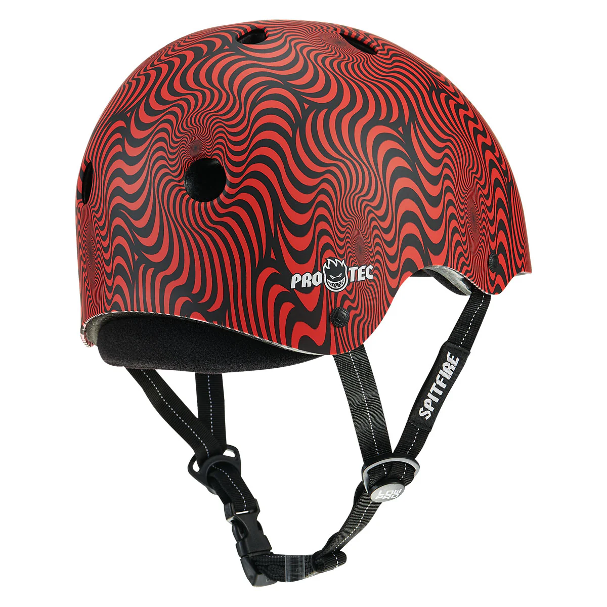 Pro-Tec x Spitfire Low Pro Helmet - Red Swirl - Image 2