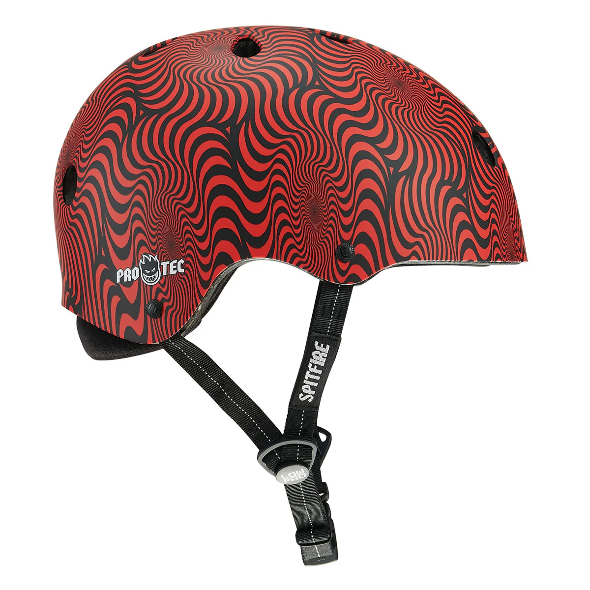 Pro-Tec x Spitfire Low Pro Helmet - Red Swirl - Image 5