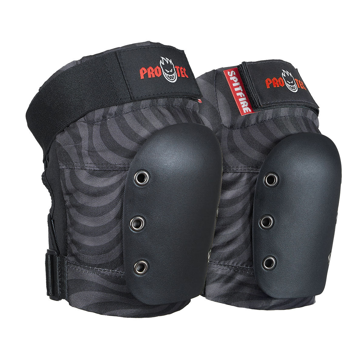 Pro-Tec x Spitfire Street Adult 3 Pack Open Back Set Of Pads - Black Swirl - Image 2