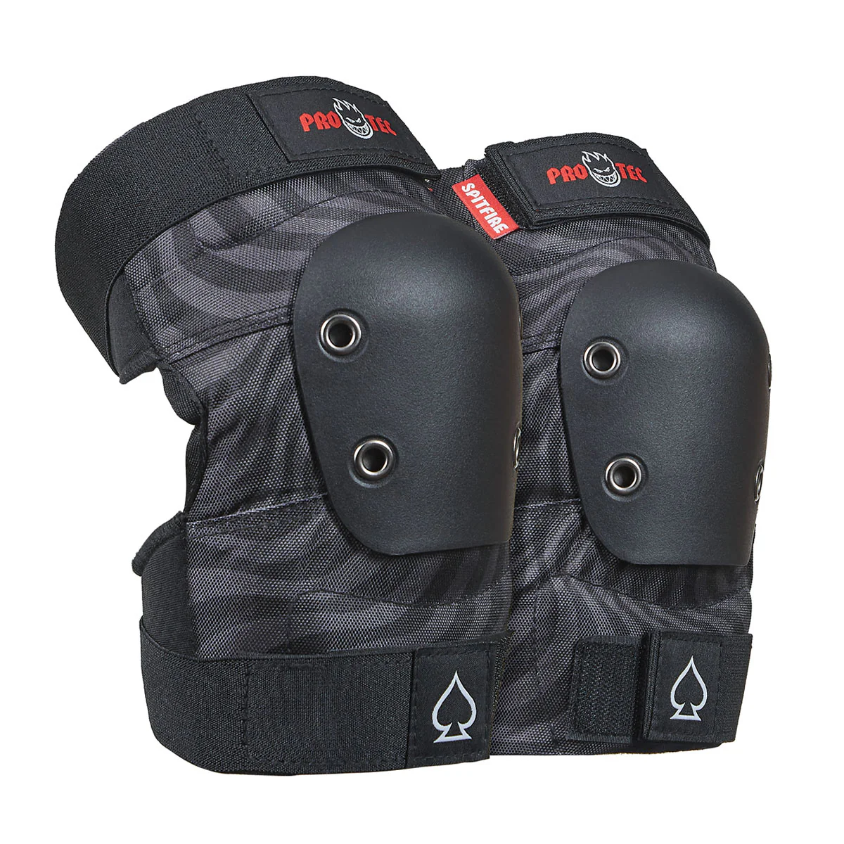 Pro-Tec x Spitfire Street Adult 3 Pack Open Back Set Of Pads - Black Swirl - Image 4