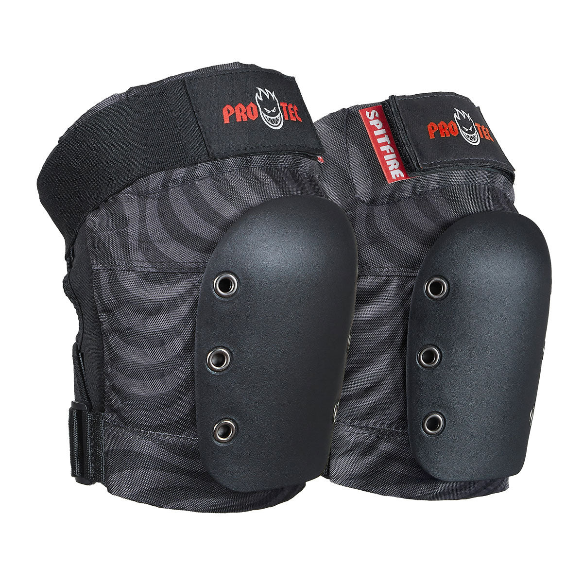 Pro-Tec x Spitfire Street JR 3-Pack Of Pads - Black Swirl - Image 2