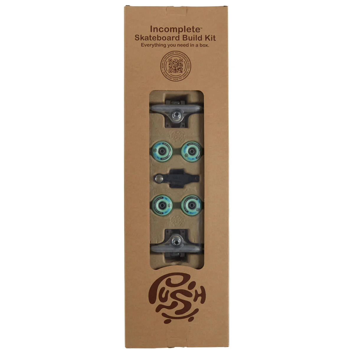 Push Frogster FP Skateboard Incomplete - Teal - 7.75" - Image 2
