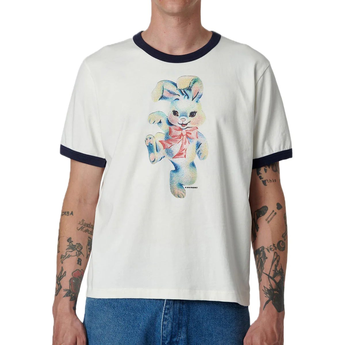 Rassvet Bunny Ringer T-Shirt - White - Image 2